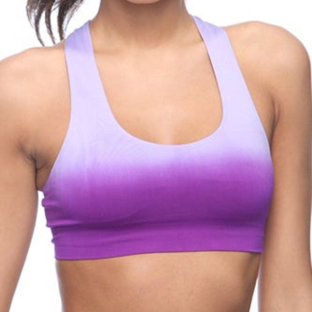 Forever 21 Women's Purple Ombre Sports Bra Size Large